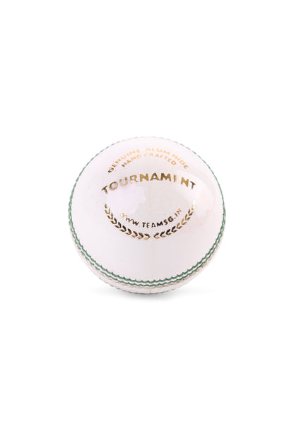 SG Tournament White Cricket Leather Ball