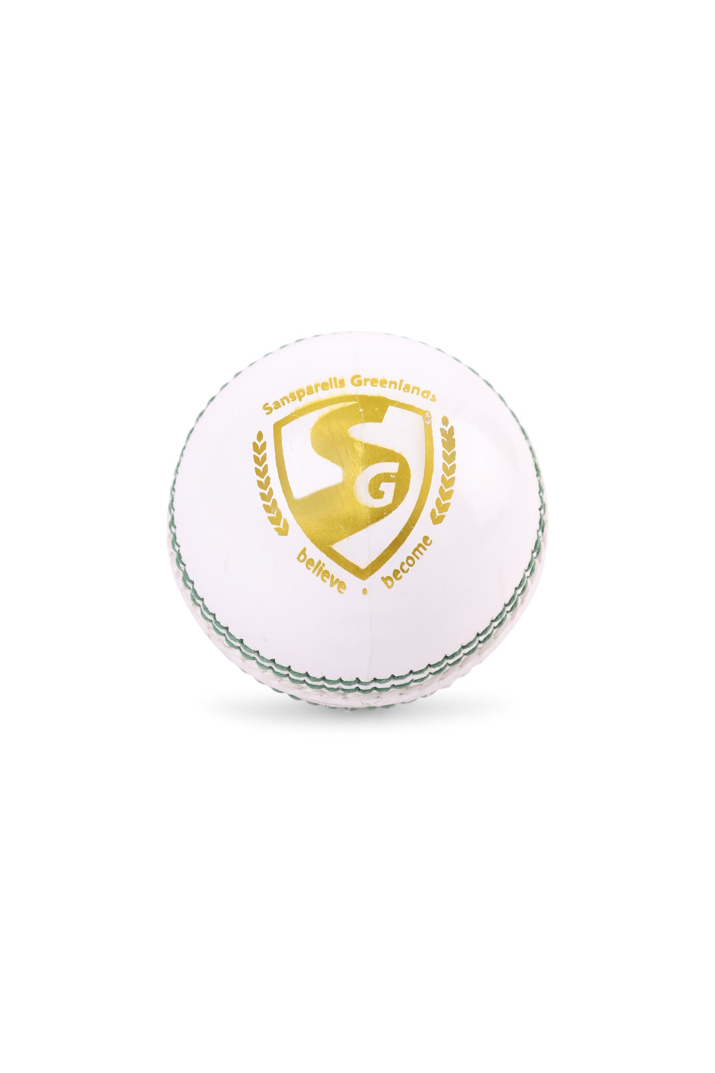 SG Shield 30 White Cricket Leather Ball