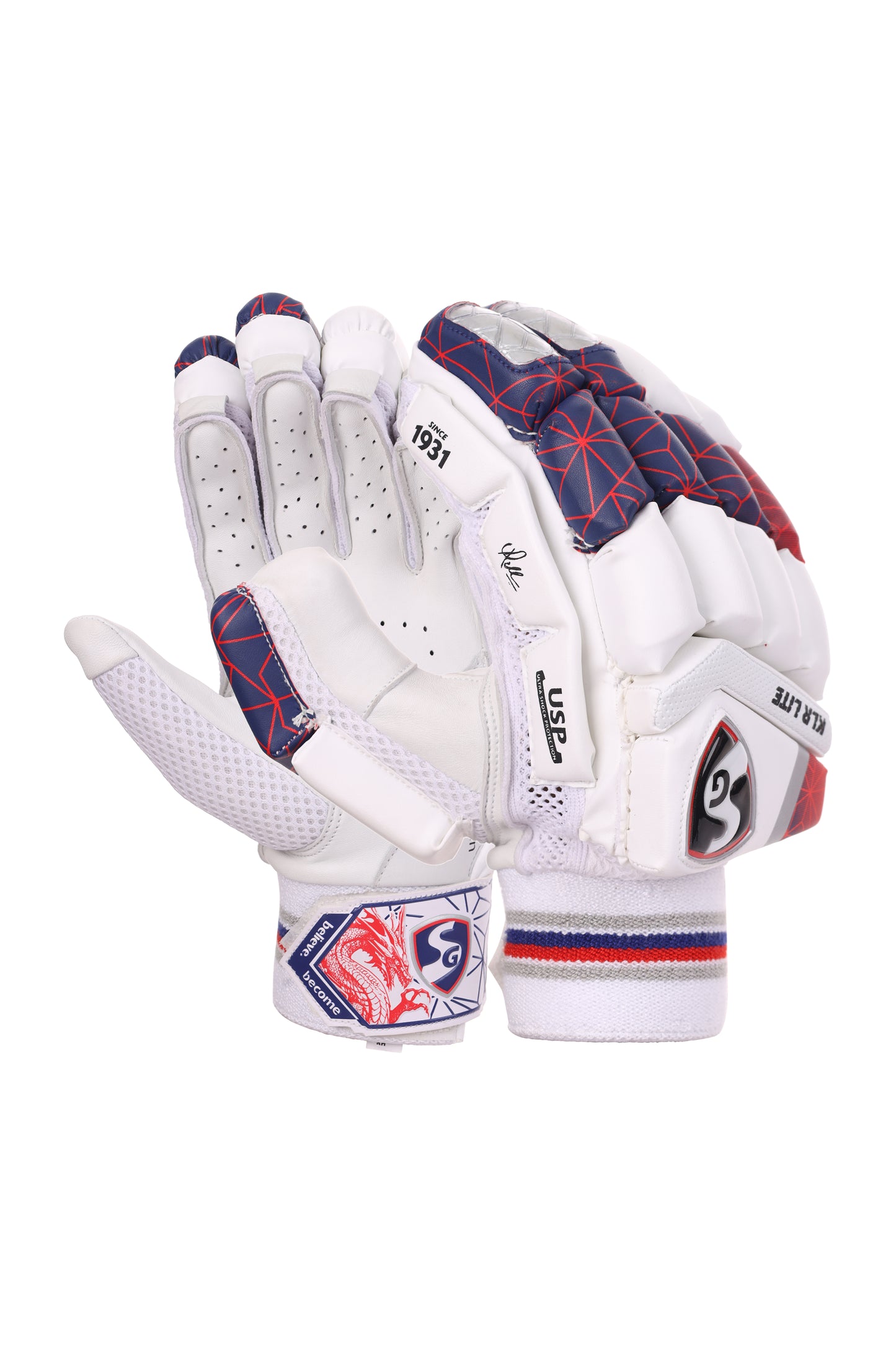 SG KLR Lite Cricket Batting Gloves – Right Hand