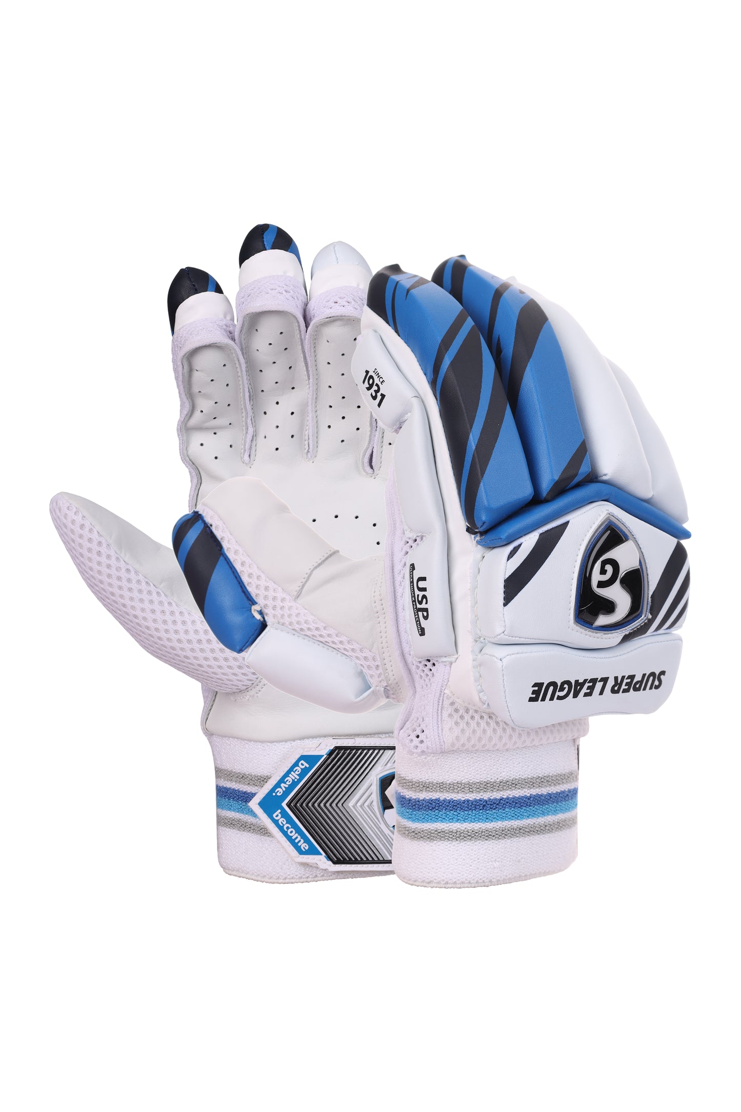 SG Super League Cricket Batting Gloves – Left Hand