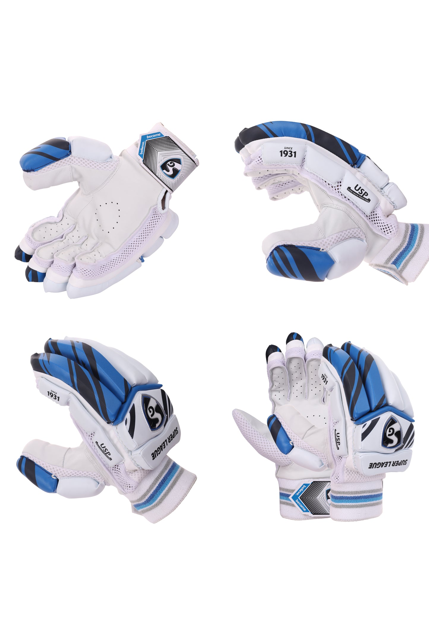 SG Super League Cricket Batting Gloves – Left Hand