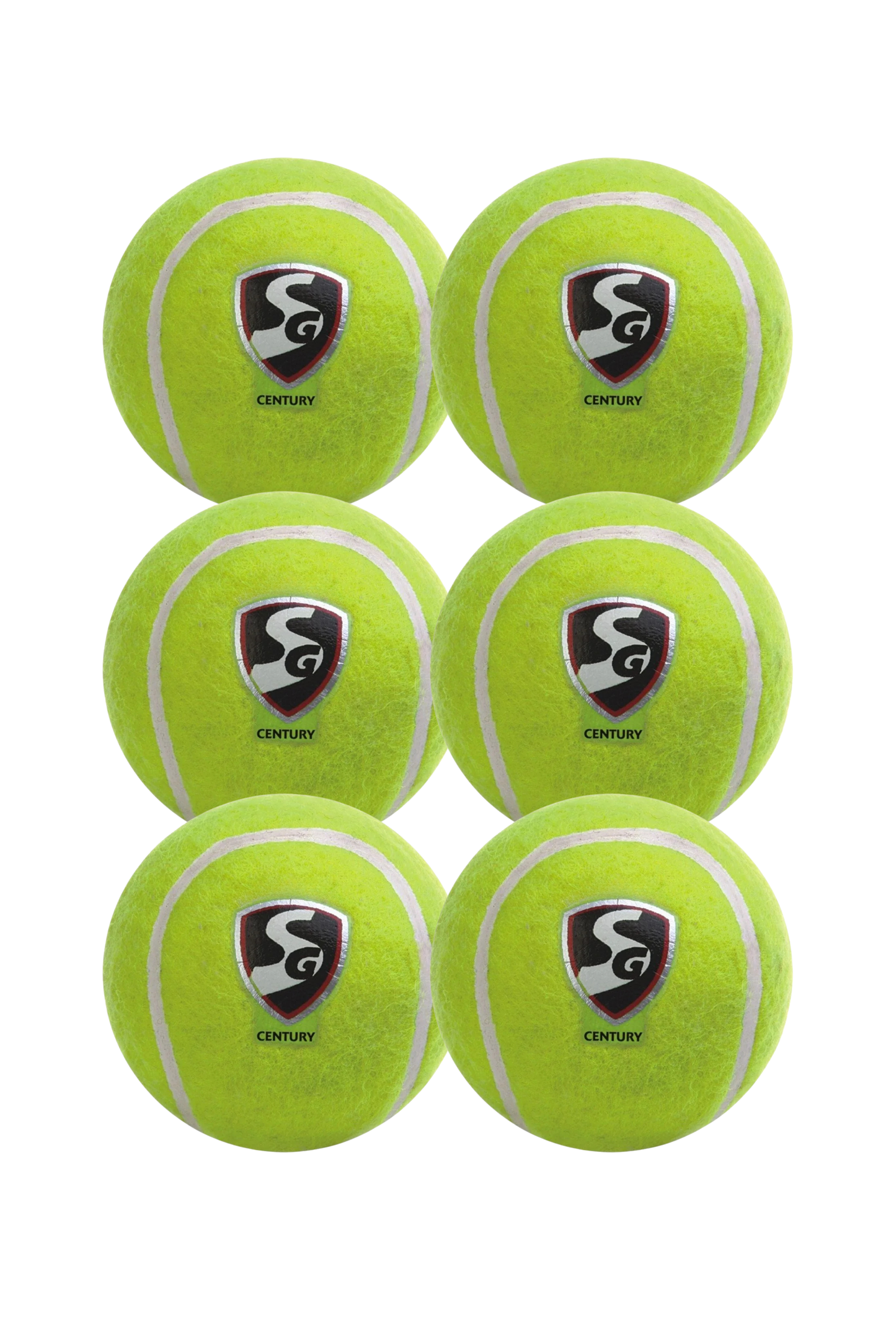 SG Century Light Tennis Cricket Ball (PACK of 6)