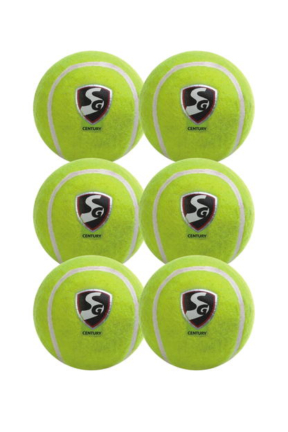 SG Century Light Tennis Cricket Ball (PACK of 6)