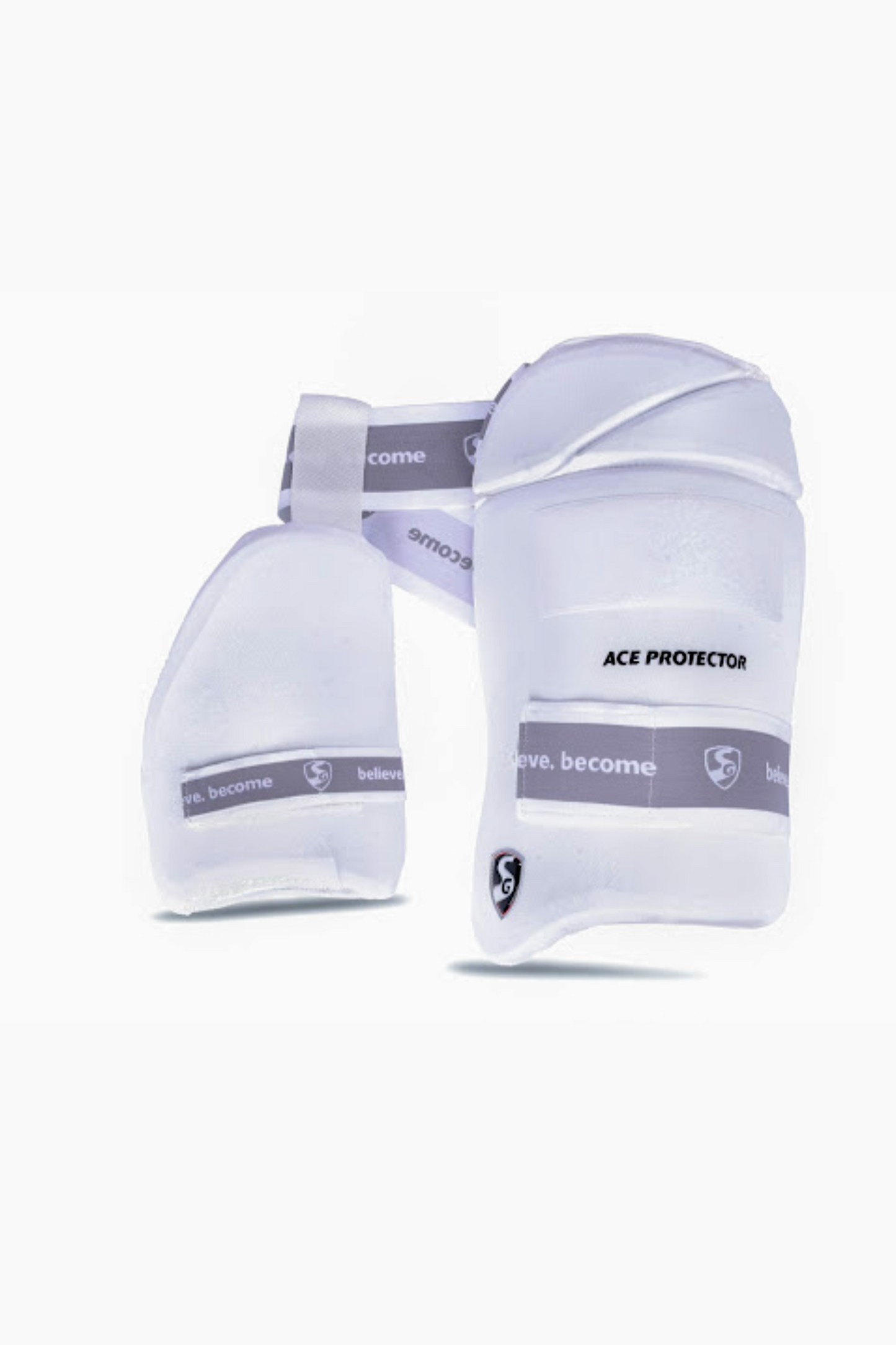 SG Combo Ace Pro Cricket Thigh Pad – White (Right Hand)