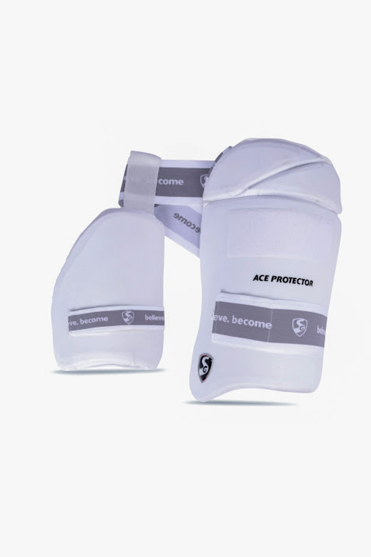 SG Combo Ace Pro Cricket Thigh Pad – White (Right Hand)